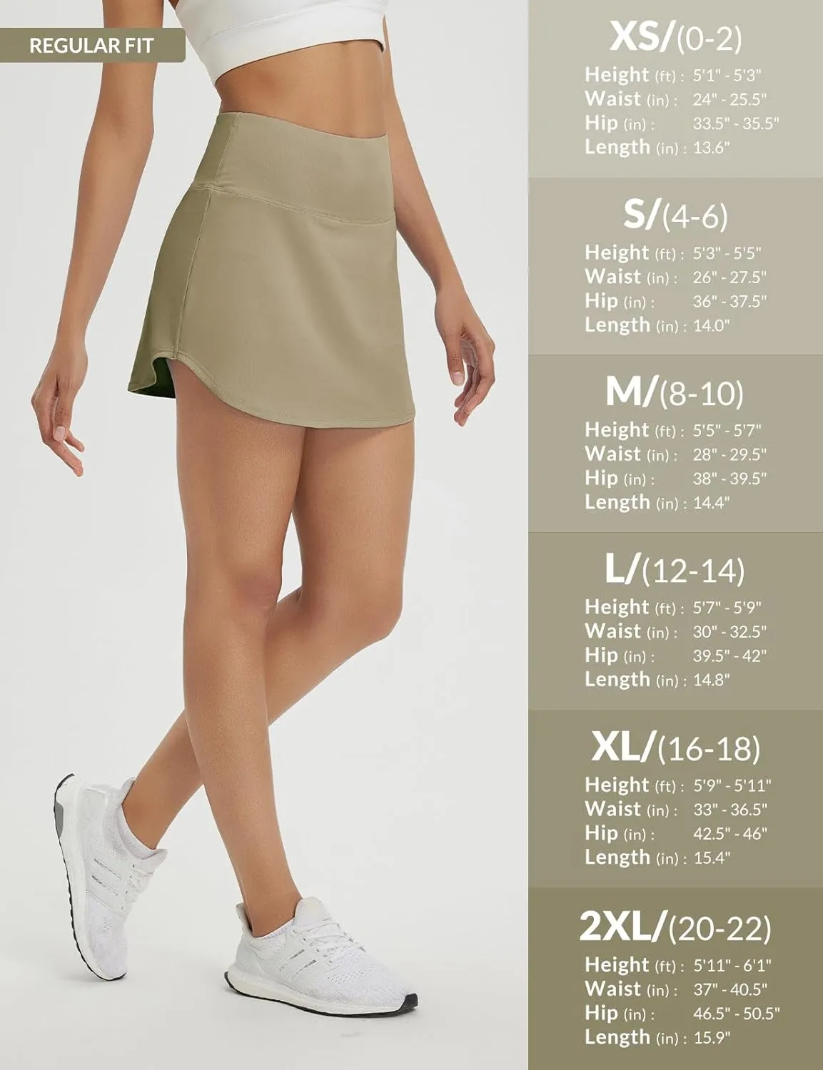 baleaf Womens Tennis Skirt Golf Skorts for Woman High Waisted with Shorts Pockets Athletic Running
