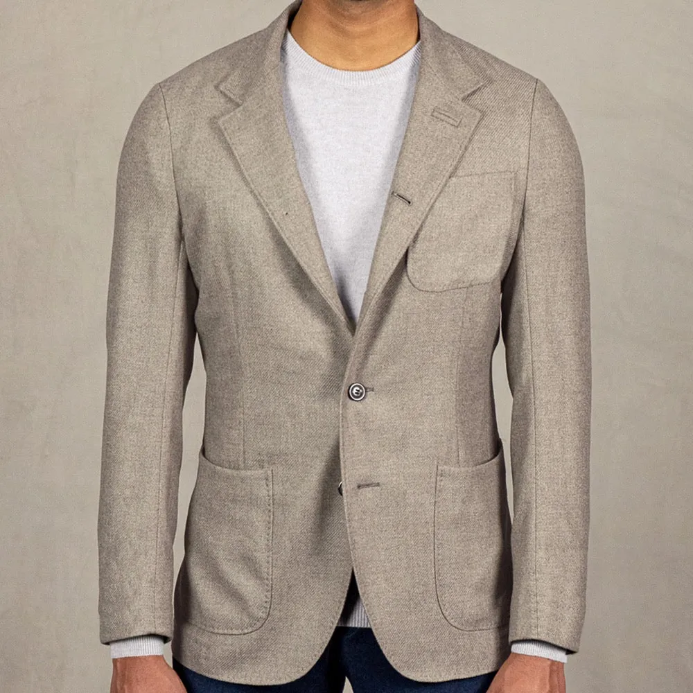 Biscuit Richmond Wool-Cashmere Blazer