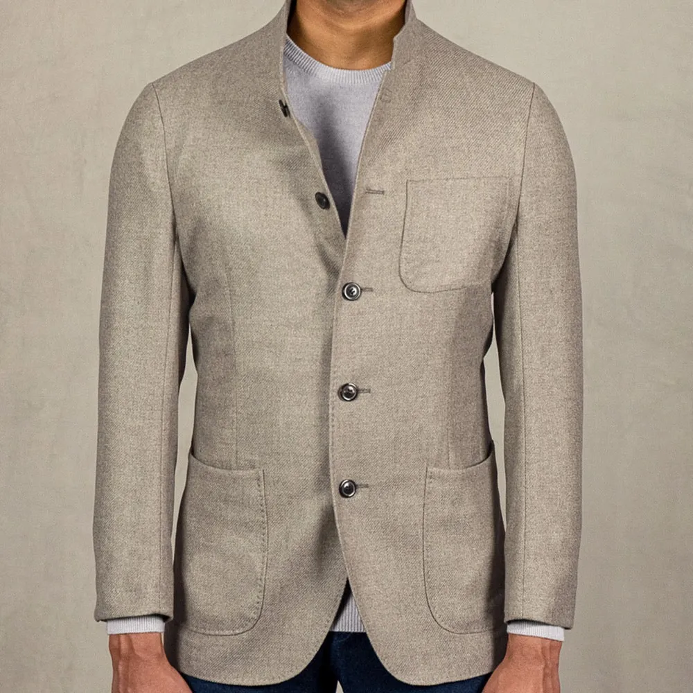 Biscuit Richmond Wool-Cashmere Blazer
