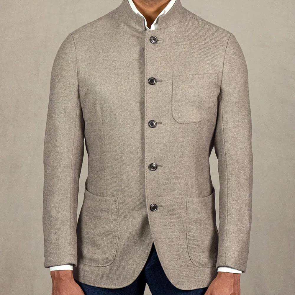Biscuit Richmond Wool-Cashmere Blazer