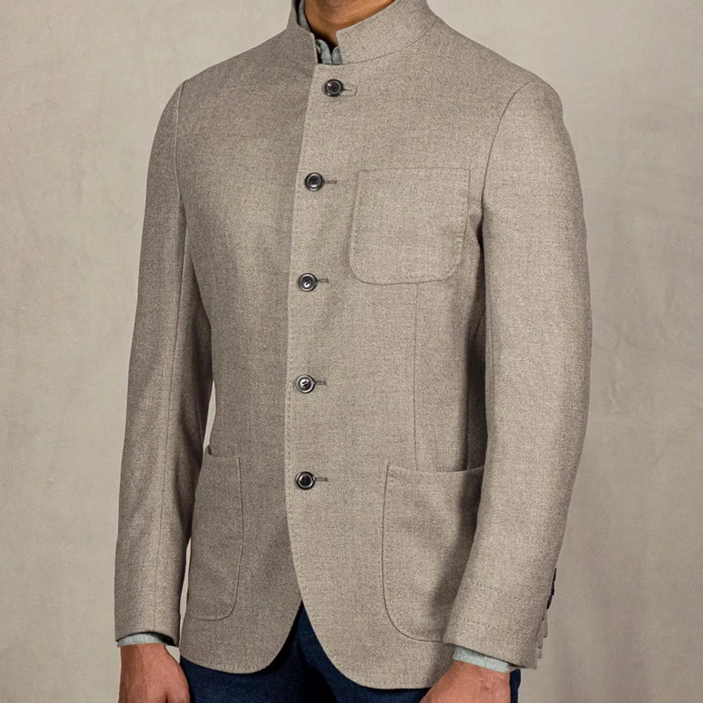 Biscuit Richmond Wool-Cashmere Blazer