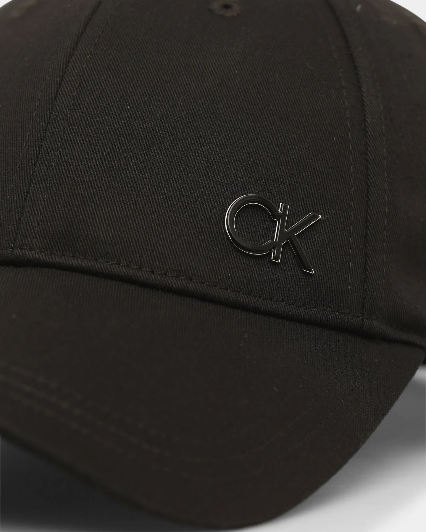 Calvin Klein CK Metal Baseball Cap Ck Black