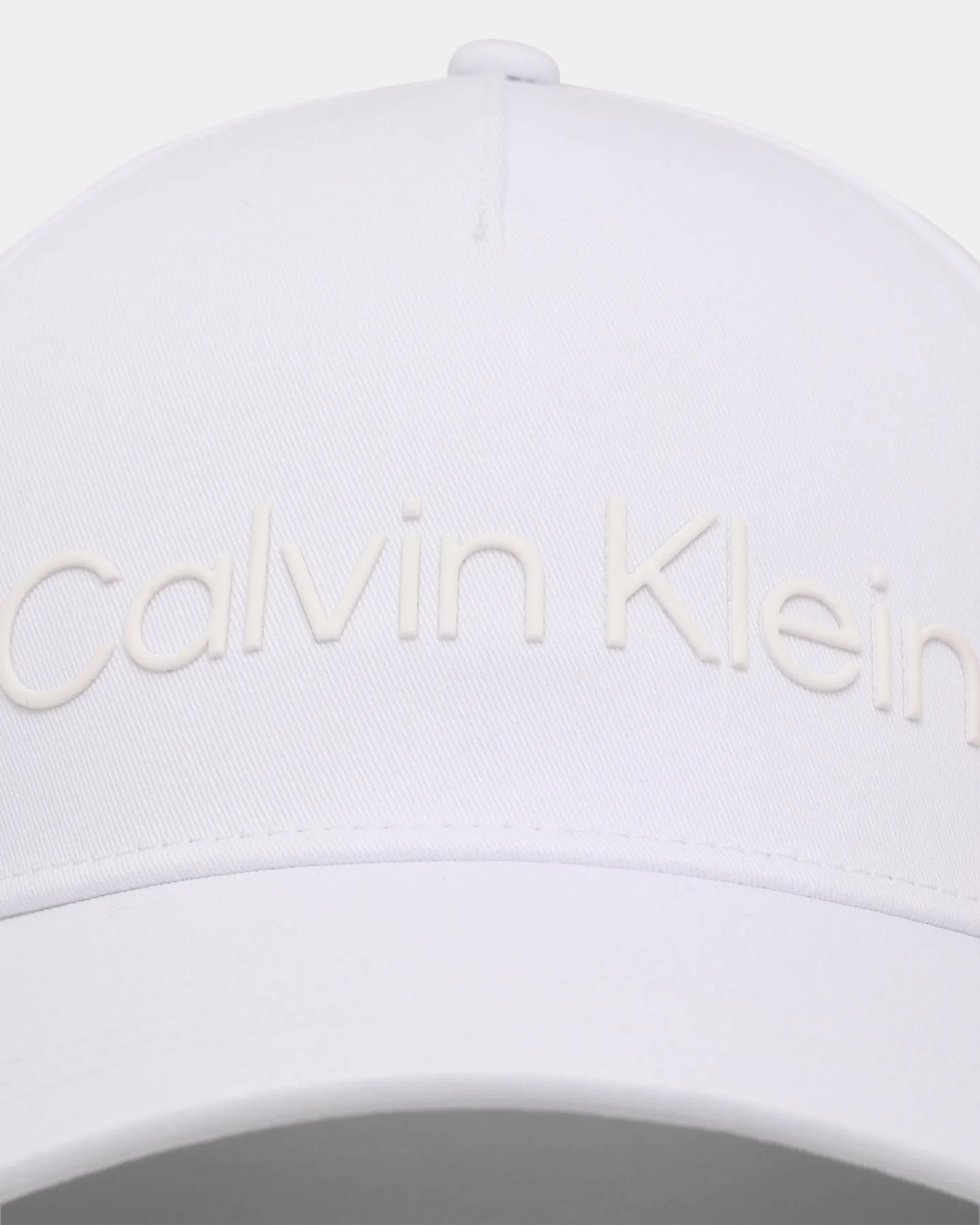 Calvin Klein Technical Logo Baseball Cap Bright White