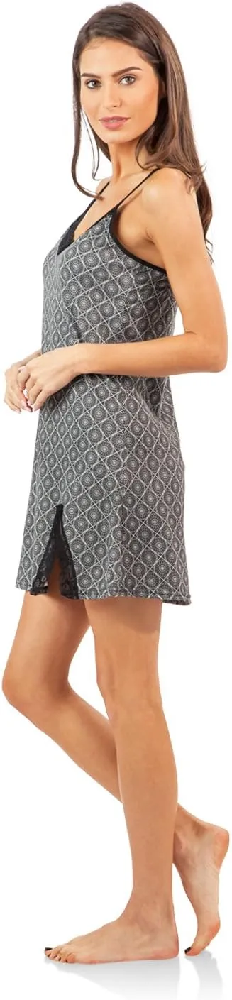 Casual Nights Women's Sleepwear Lace Trim Slip Nightie Chemises