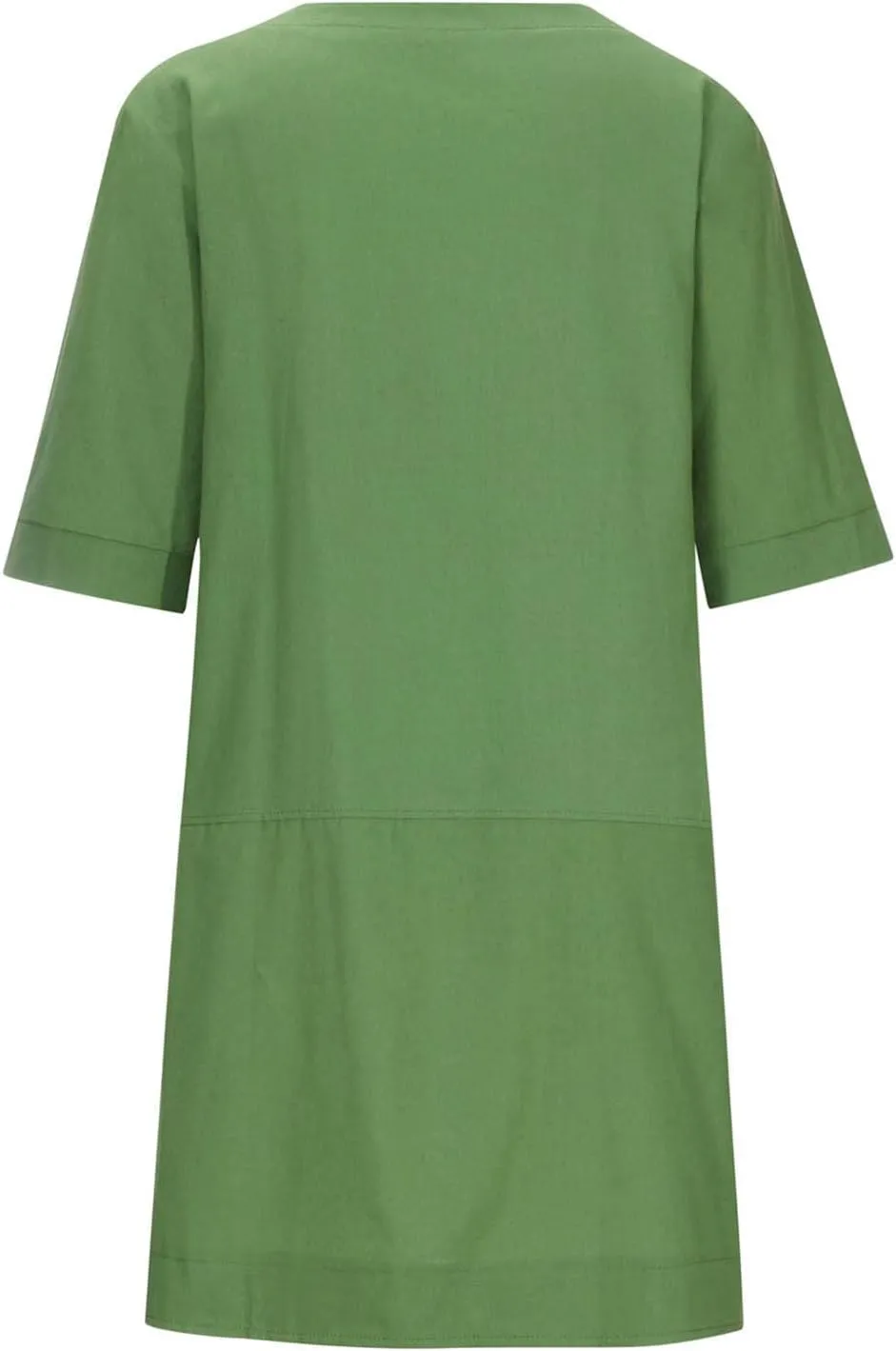 Cotton Linen Dresses for Women Casual Summer 2023 Fashion t-Shirt Midi Dress Half Sleeve Crewneck Loose Baggy Sundress
