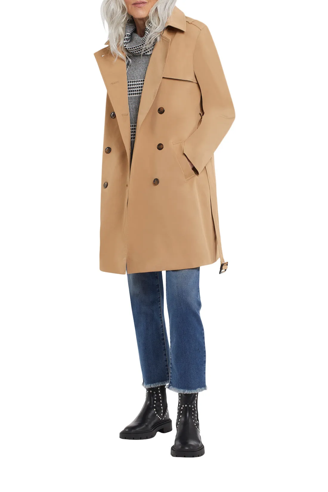 FINAL SALE NEDRA NUTMEG TRENCH COAT - TRIBAL 7532O-4653
