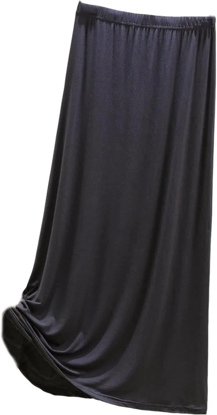 Flowy Maxi Long Skirt for Women Split Front High Waisted Midi Skirts Casual Elastic A Line Skirt Knee Length Skirts