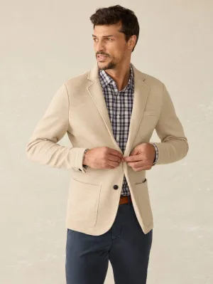 Inlet Knit Blazer (Short) - Khaki Fields Melange