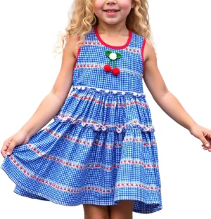 Little Bitty Toddler Girl Dress Sleeveless Birthday Sundress for Kids Boho Wedding Party Girls Summer Clothes for 2-7 Years