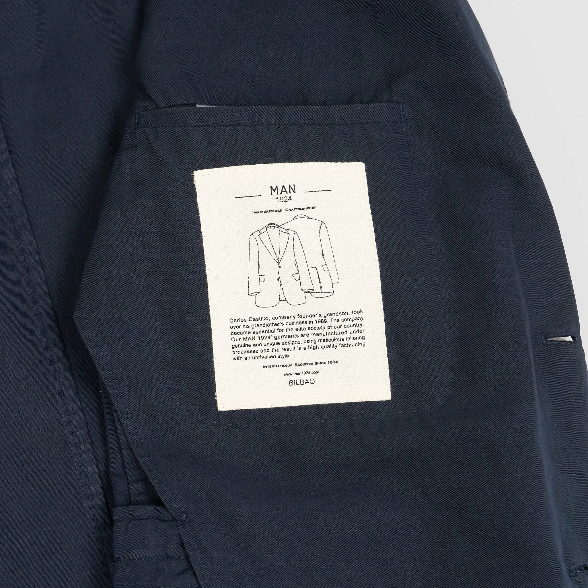 Man 1924 Kennedy Linen Cotton Blend Blazer