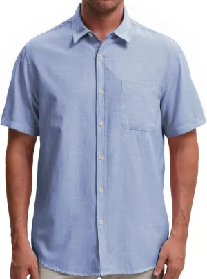 Mens Cotton Linen Short Sleeve Shirts Casual Lightweight Button Down Shirts Vacation Beach Summer Tops with Pocket