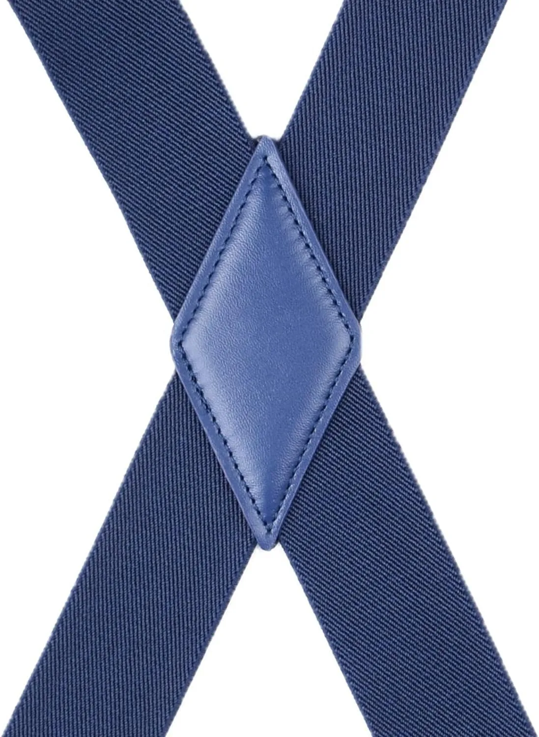 Mens Suspenders X Back Adjustable 1.4'' Wide with Heavy Duty Clips