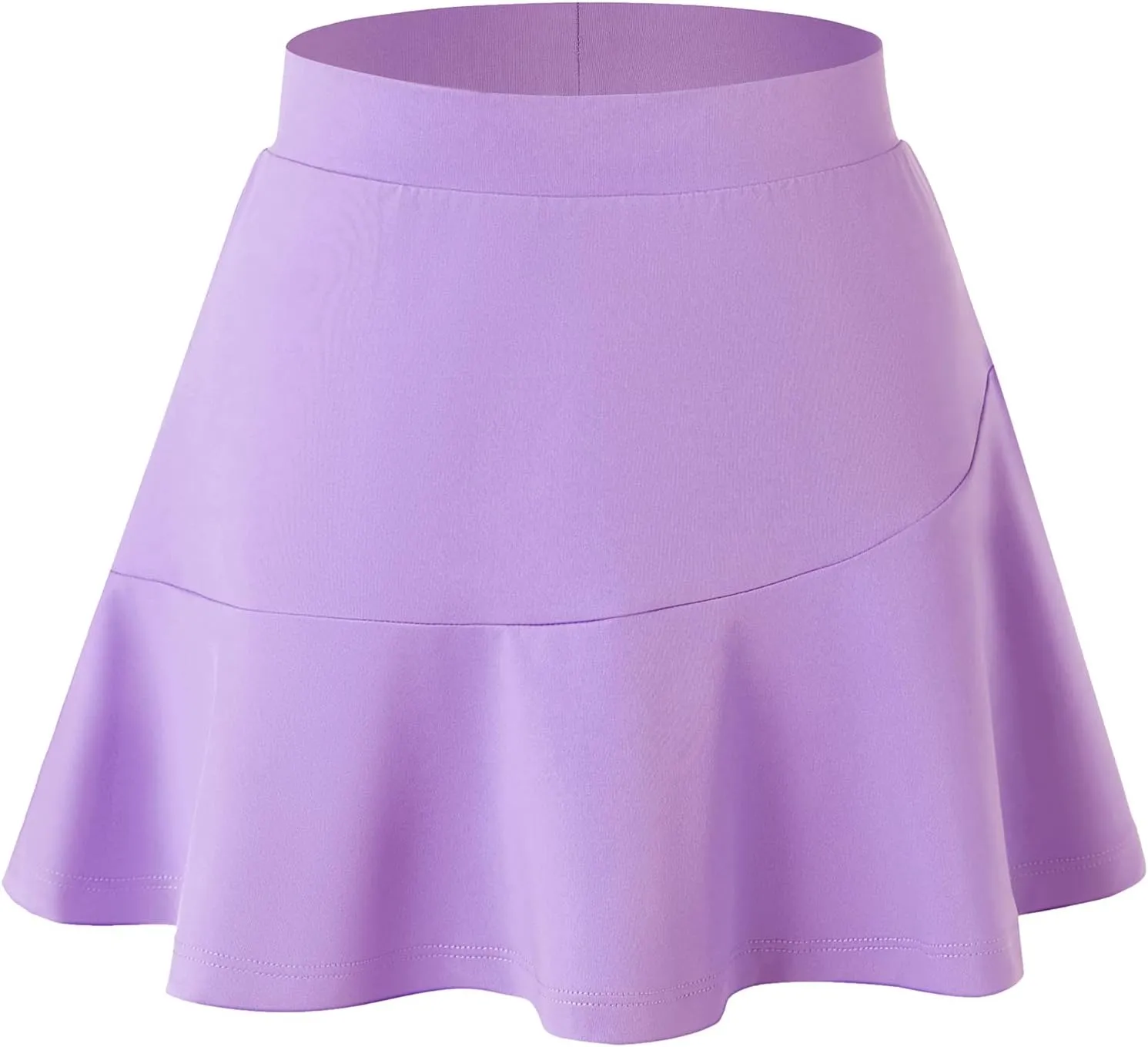 MERIABNY Girls Tennis Skirt with Built-in Shorts Athletic Skort for Golf Running, 6-12 Years Old