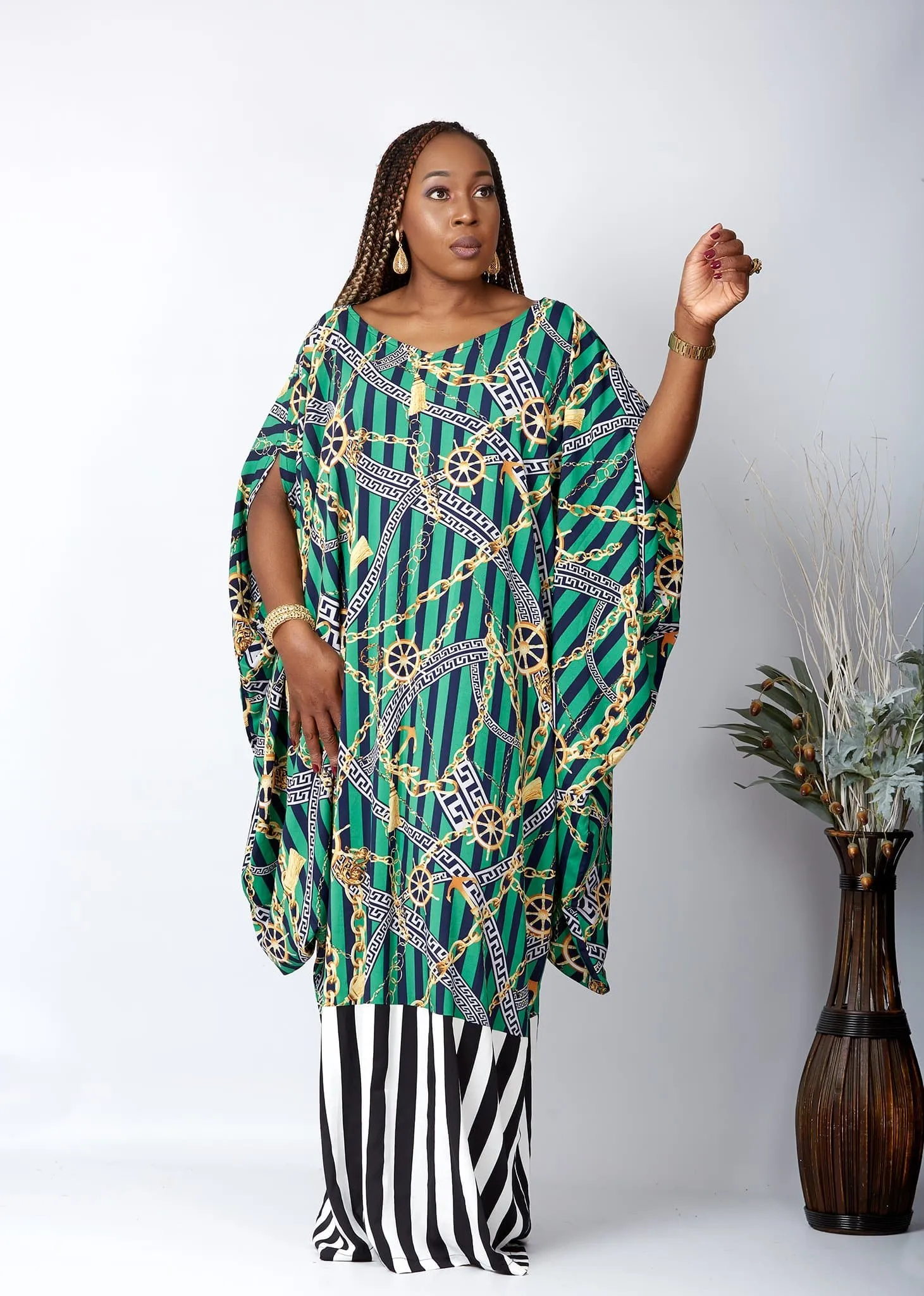 New in African Inspired Kaftan Boubou Bubu Maxi Dress - Lala