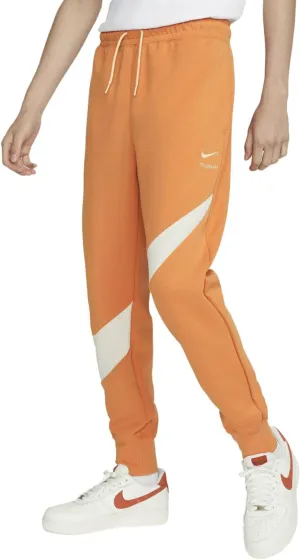 Nike Sportswear Swoosh Tech Fleece Mens Pants Orange/White Size - X-Large