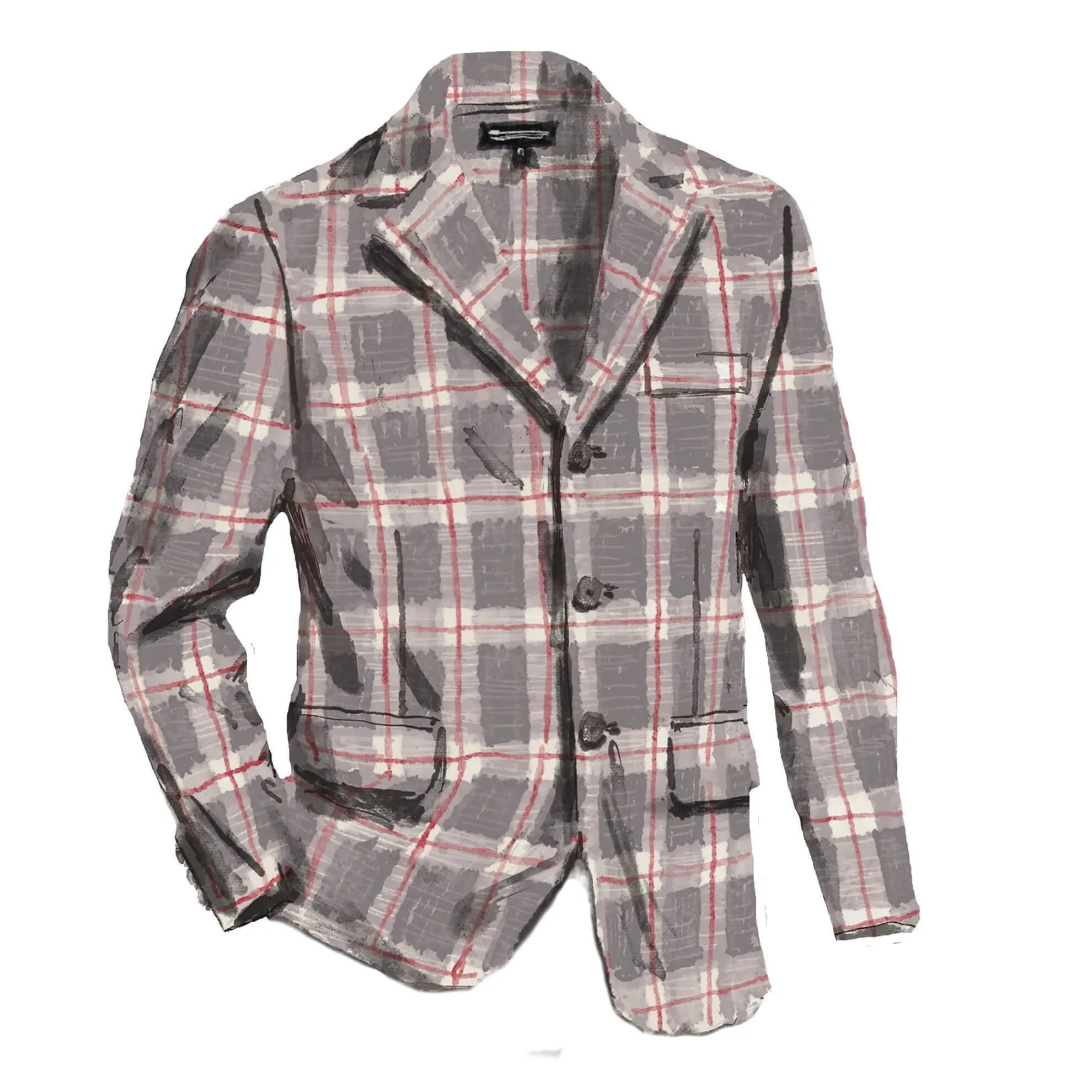 Open Weave Linen Blazer