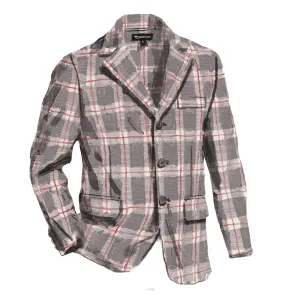Open Weave Linen Blazer