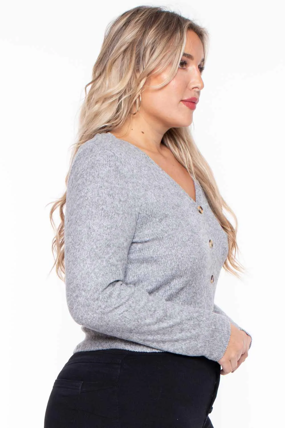 Plus Size Delaney Sweater - Gray