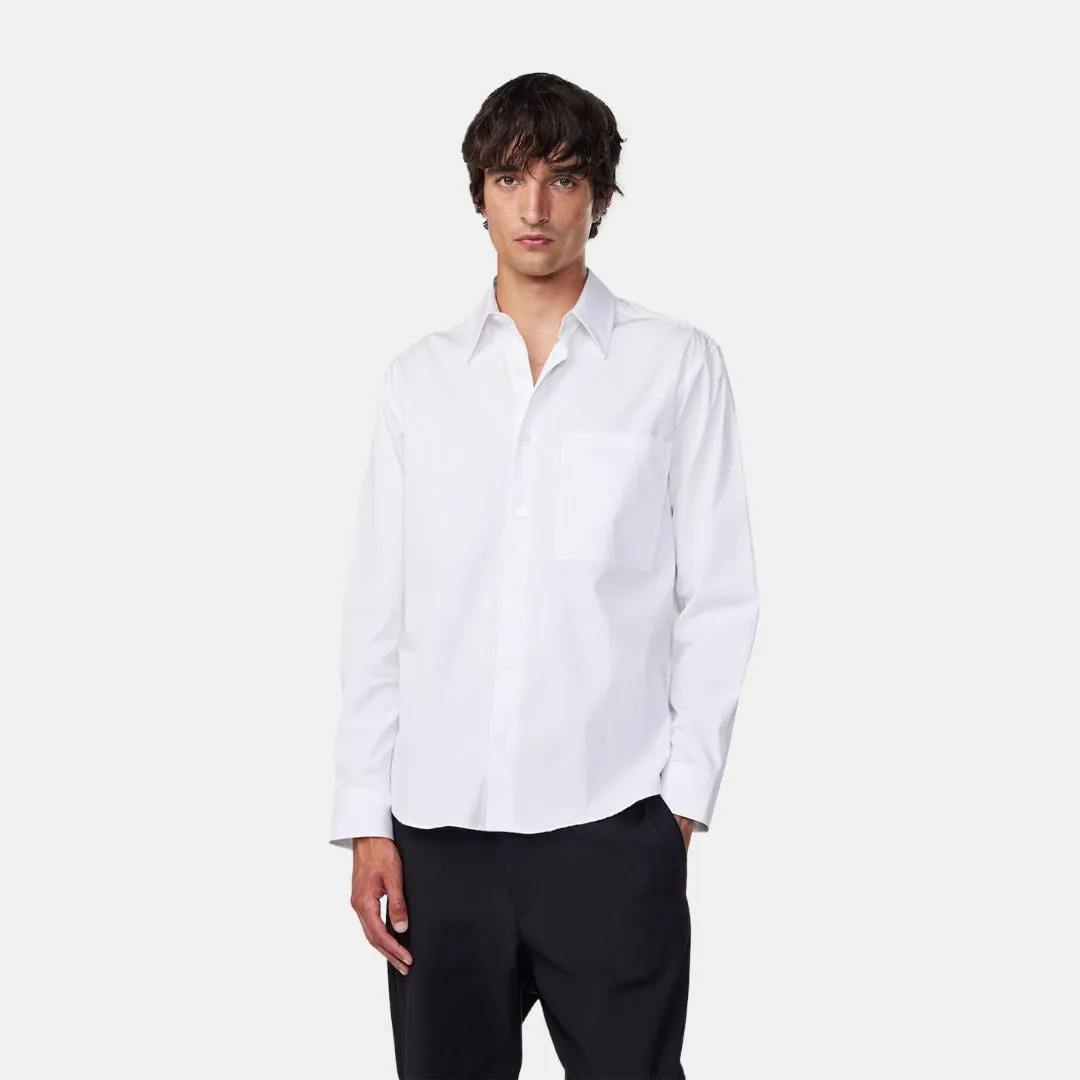 Quinn 5409 Relaxed Cotton Lightweight Shirt (White)