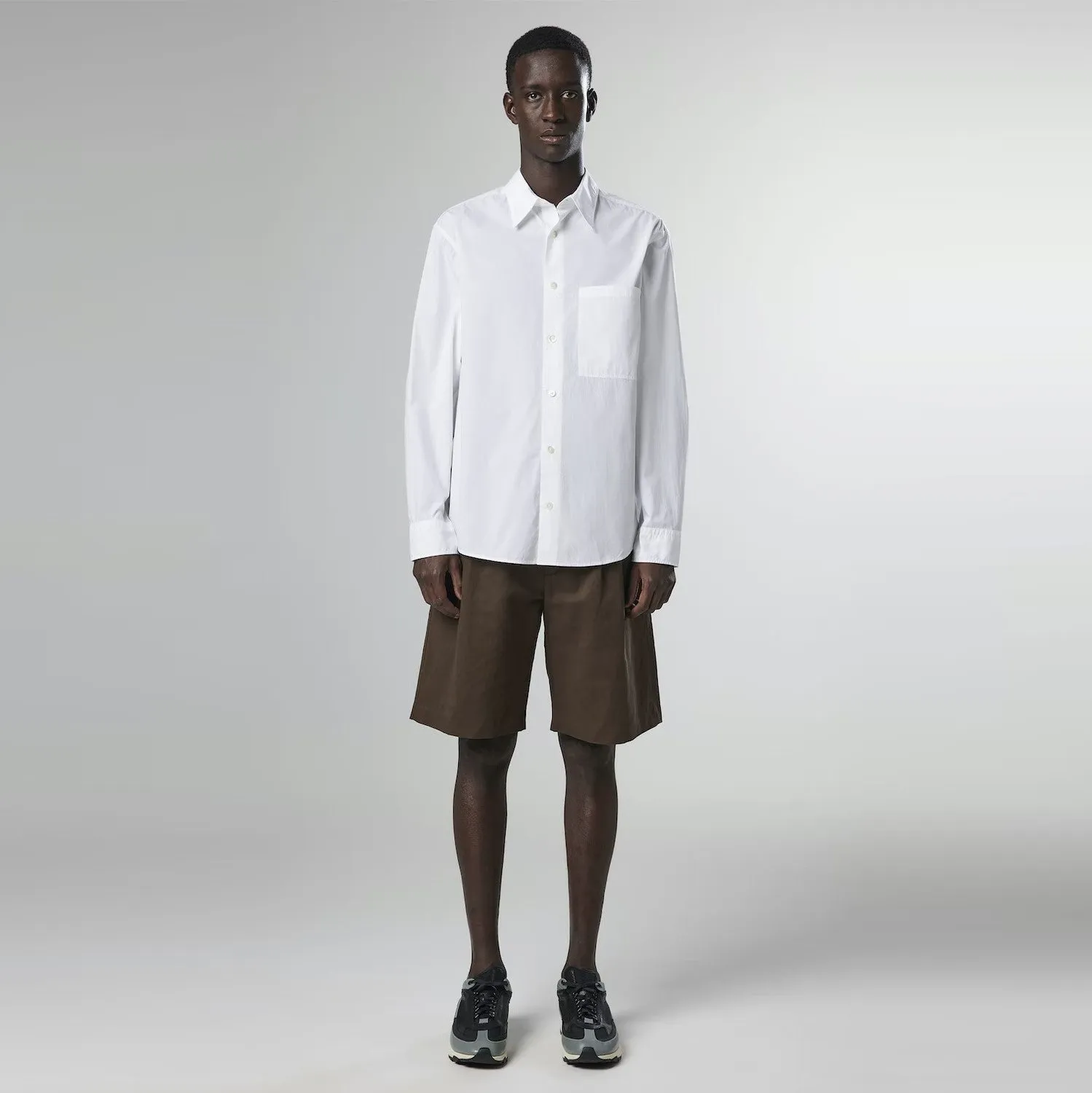 Quinn 5409 Relaxed Cotton Lightweight Shirt (White)