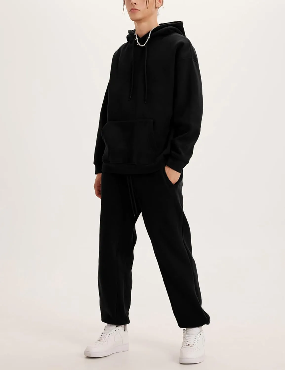 Tanming Mens Tracksuits 2 Piece Sweatsuit Sets Fleece Long Sleeve Hoodies Jogger Pants Athletic Jogging Outfits