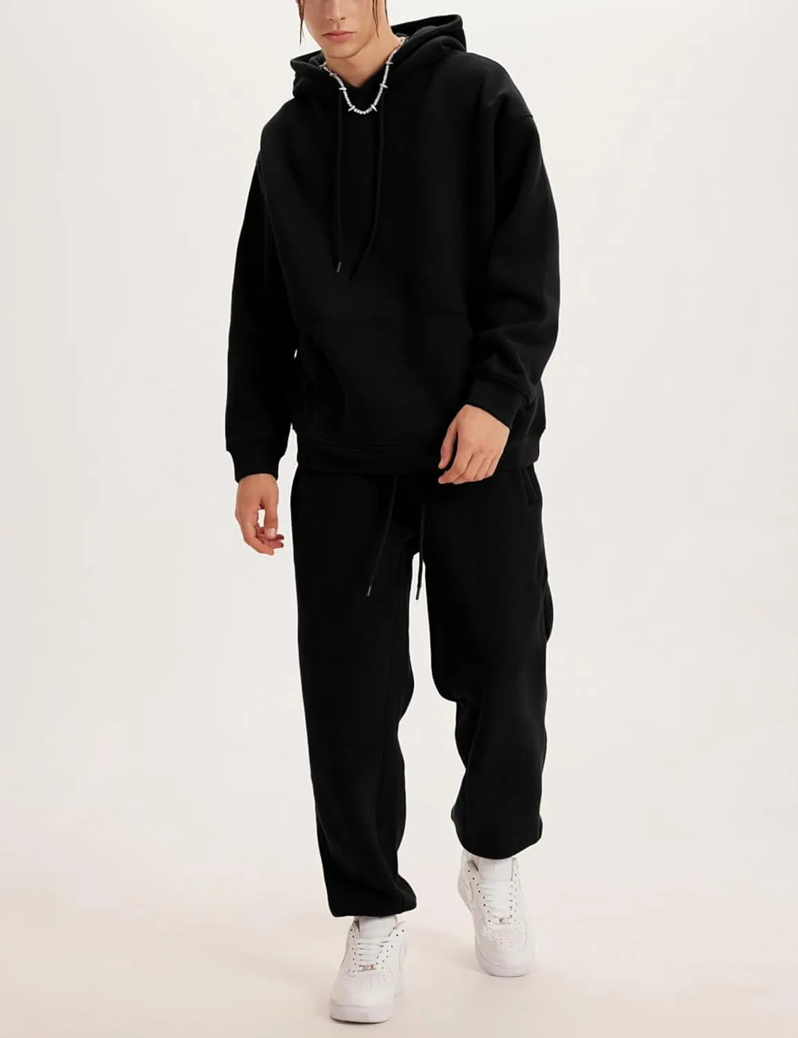 Tanming Mens Tracksuits 2 Piece Sweatsuit Sets Fleece Long Sleeve Hoodies Jogger Pants Athletic Jogging Outfits