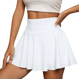 Tennis Skirts for Women High Waisted Tummy Control Pleated Athletic Golf Skorts Skirts Casual Pleated Mini Skater Skirt
