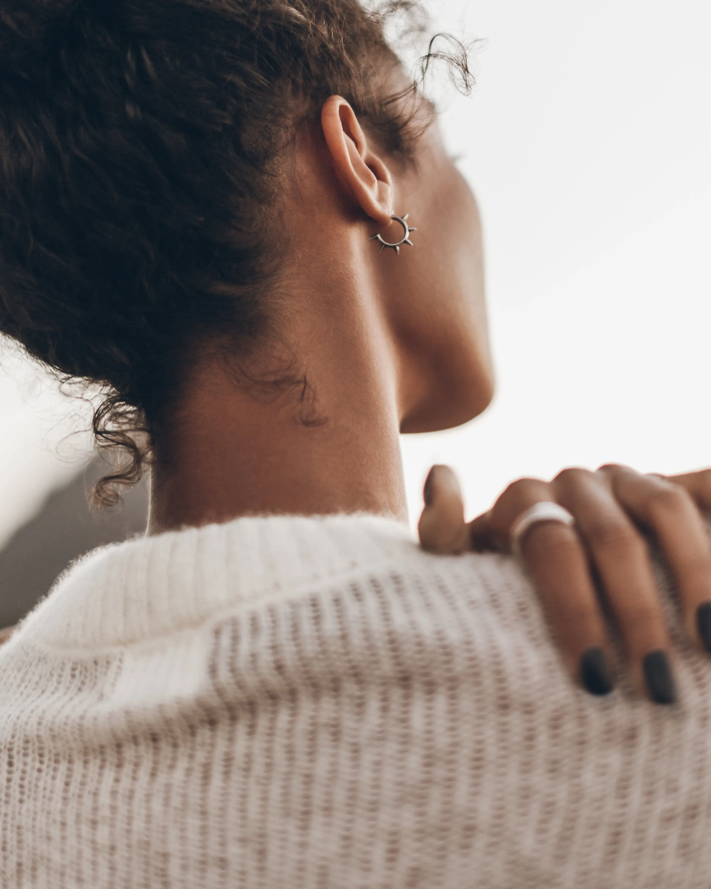 The Ecru Fine Knitted Sweater
