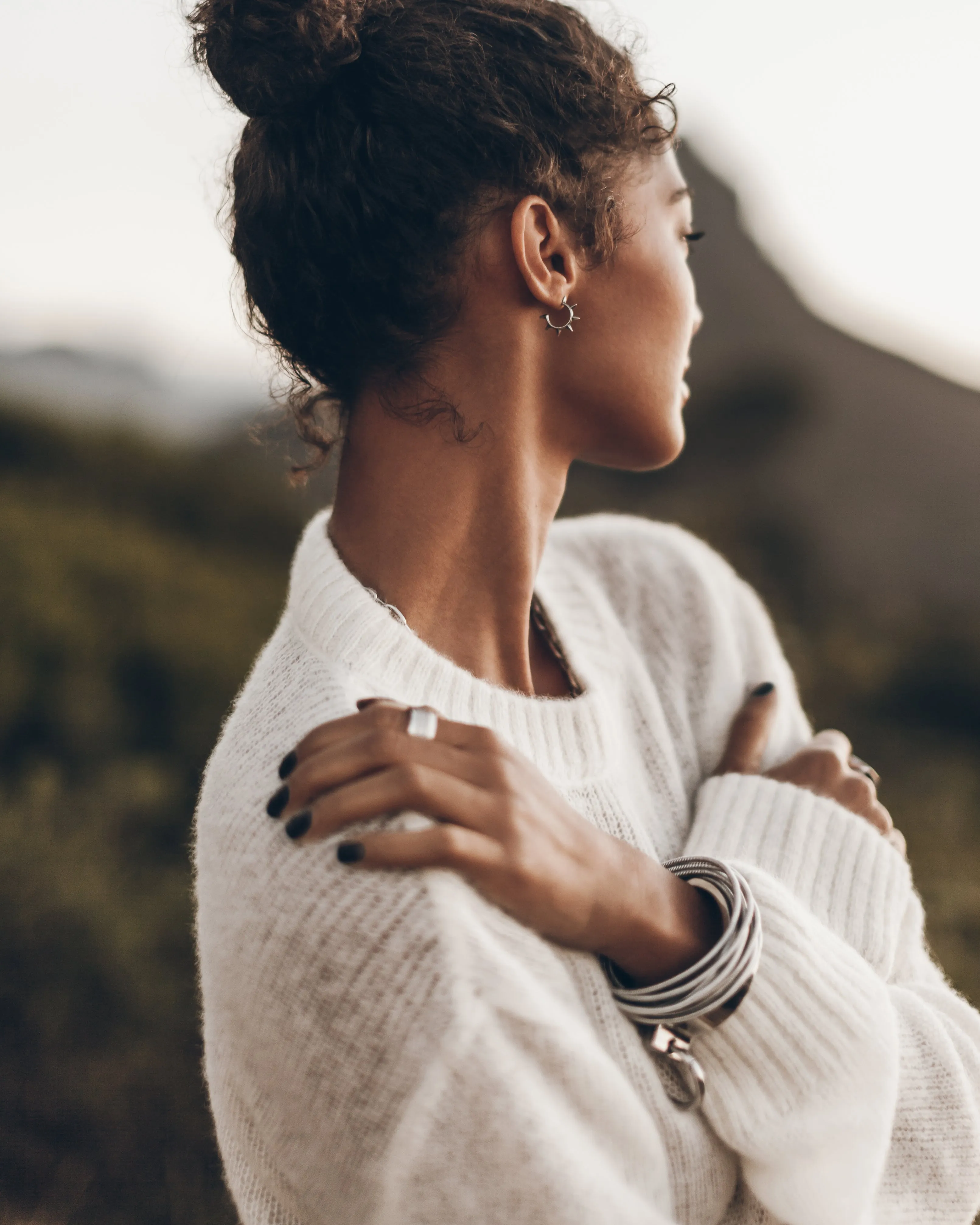The Ecru Fine Knitted Sweater
