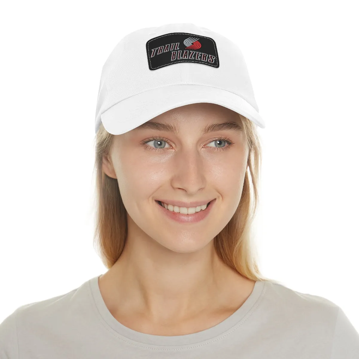 Trail Blazers Dad Hat with Leather Patch