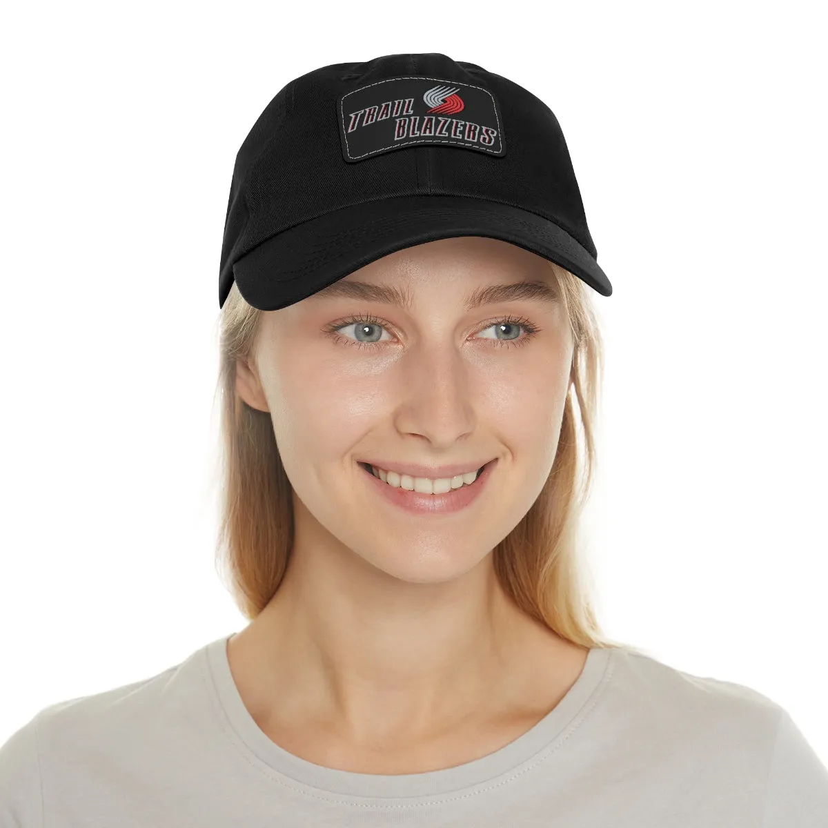 Trail Blazers Dad Hat with Leather Patch