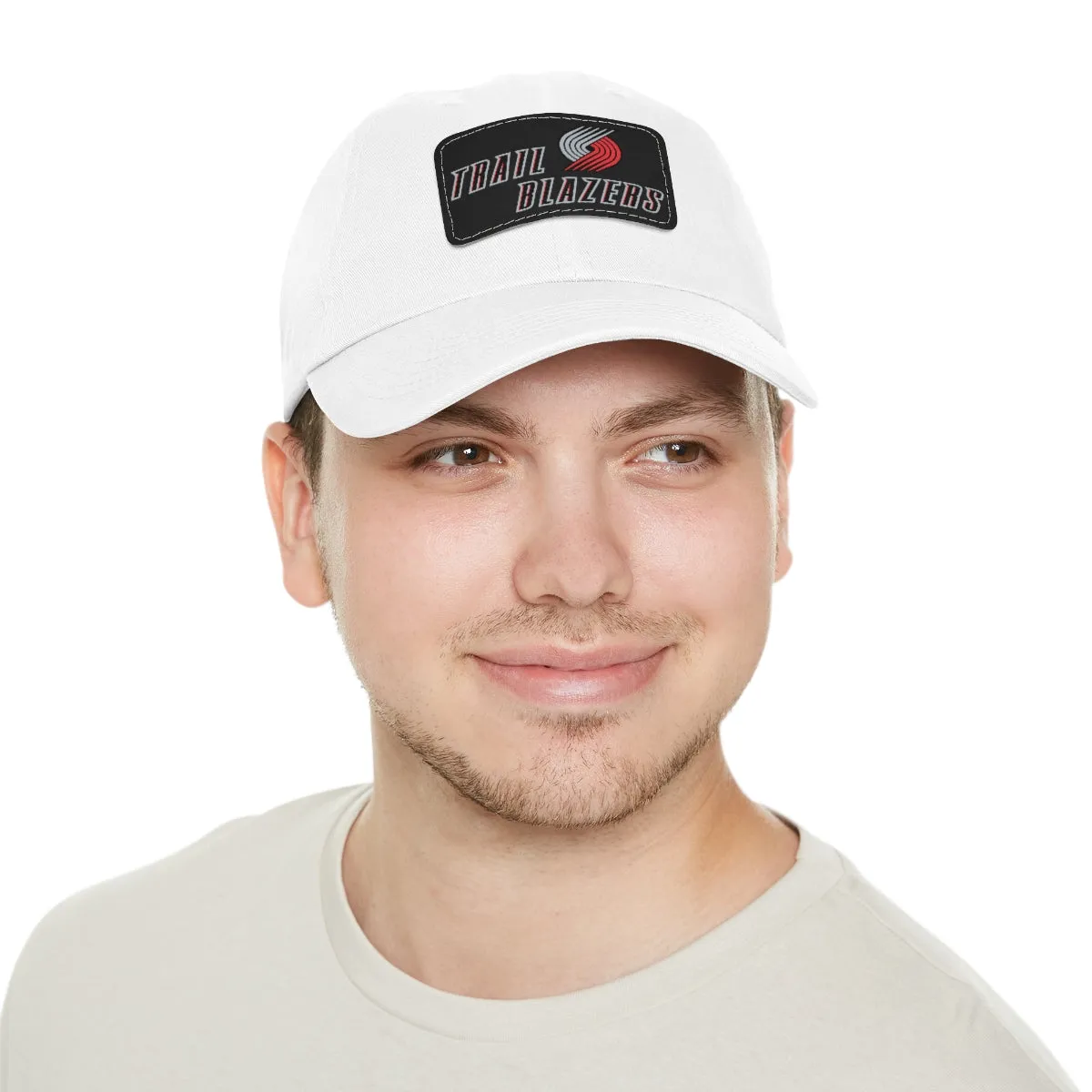 Trail Blazers Dad Hat with Leather Patch