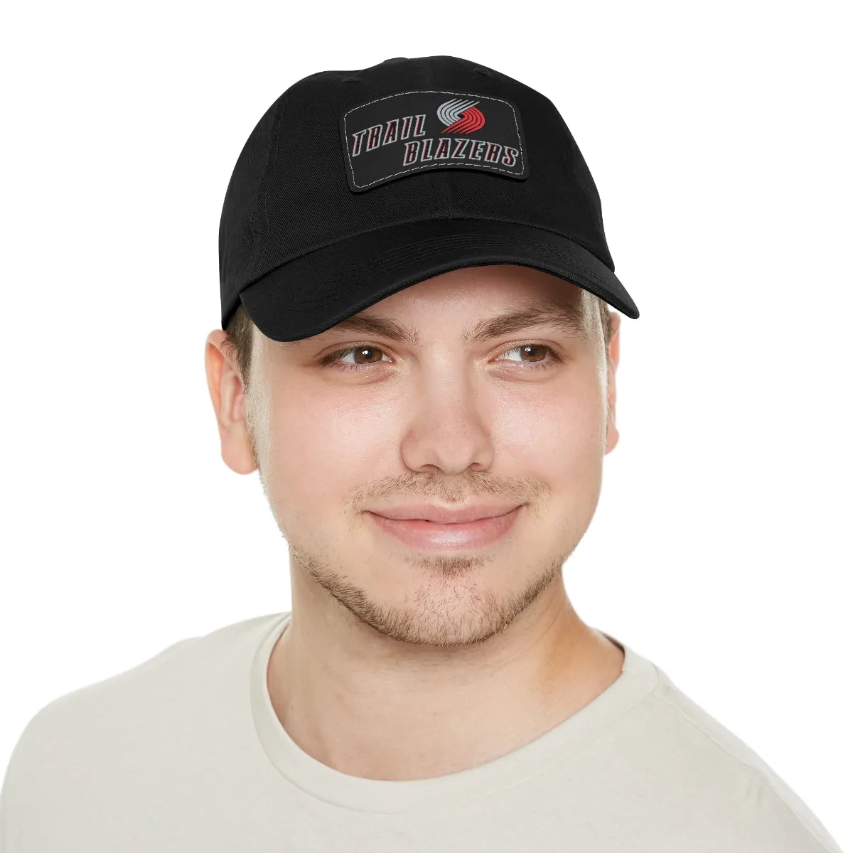 Trail Blazers Dad Hat with Leather Patch