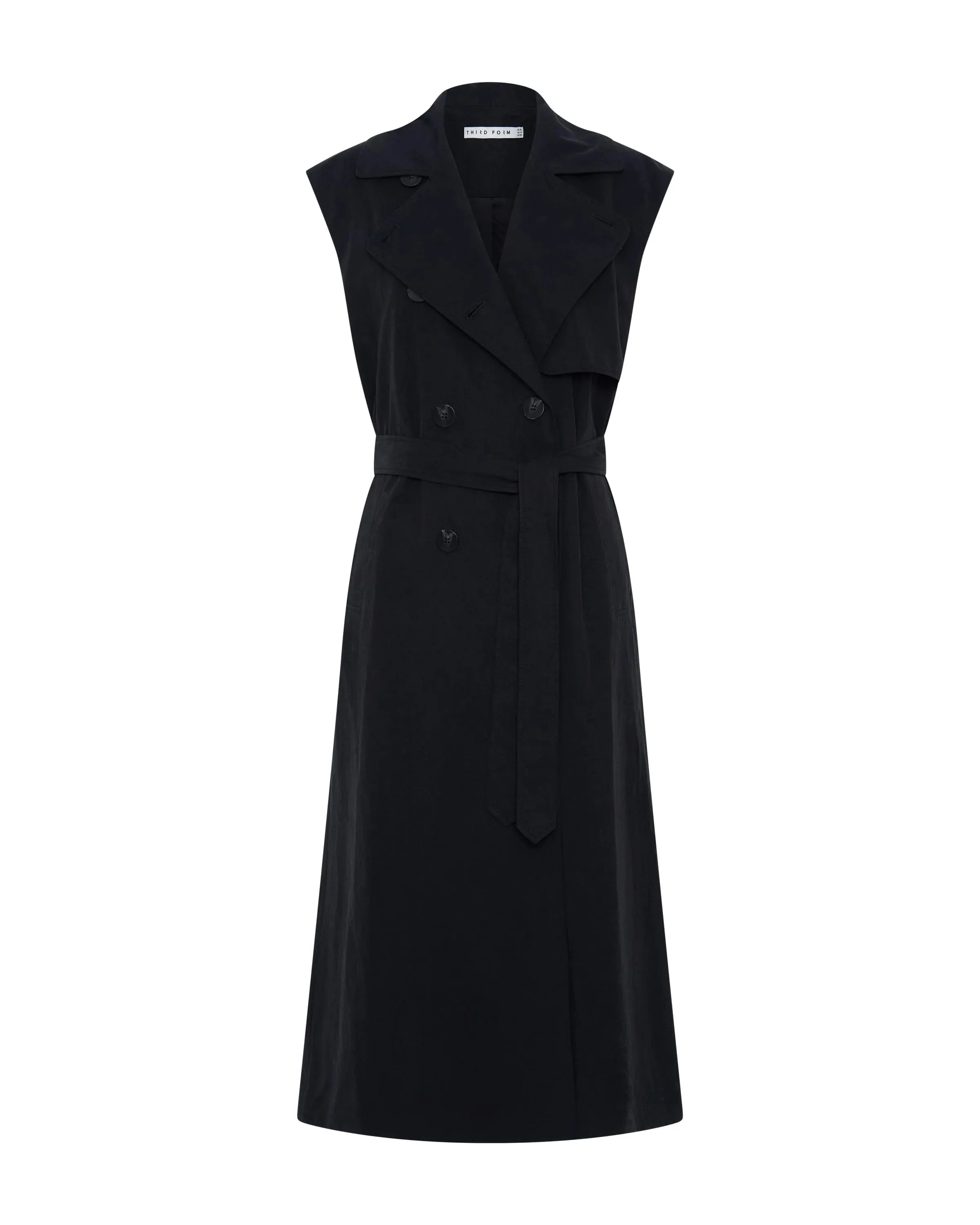 Transit Trench Vest Black