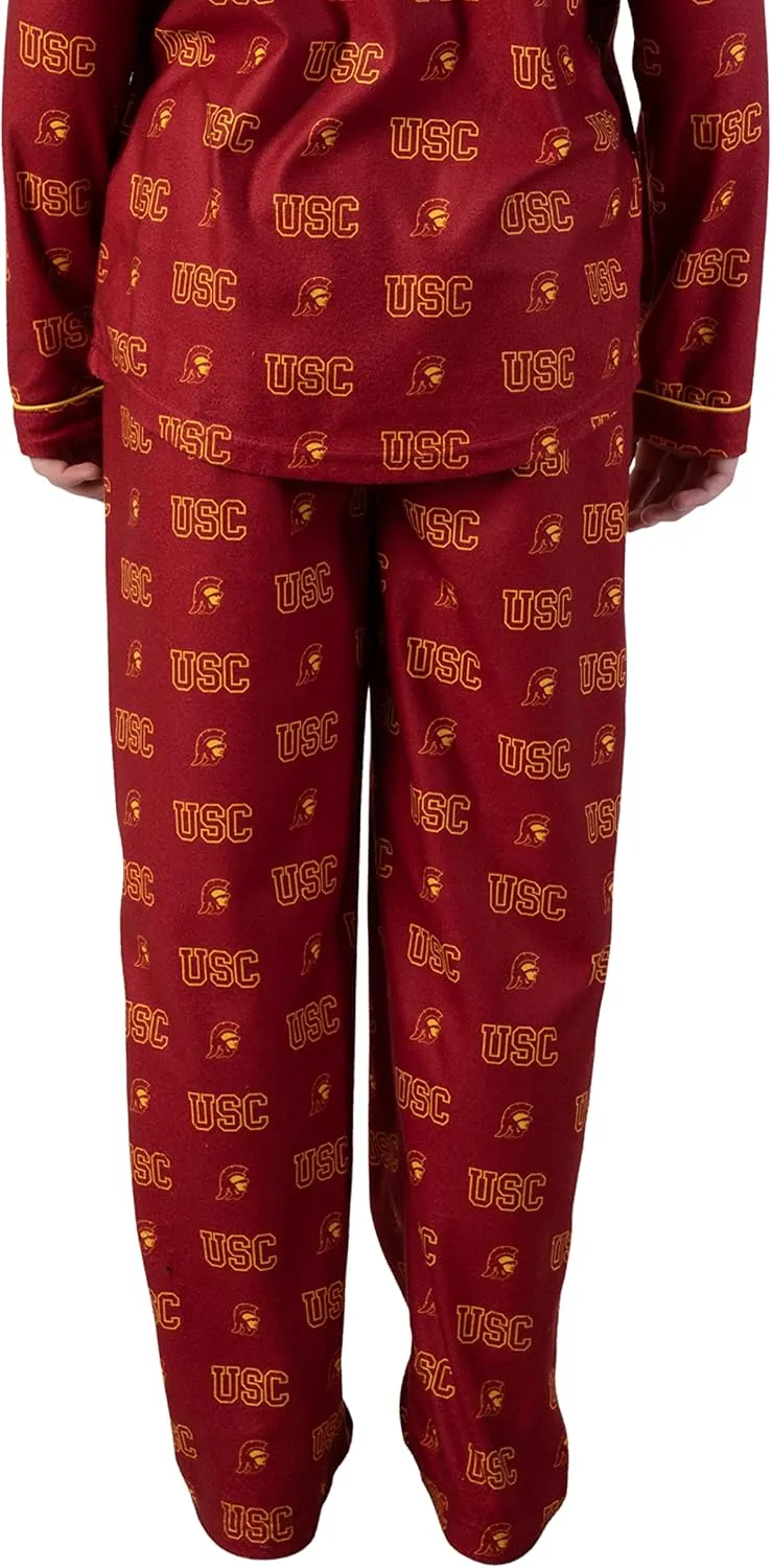 Ultra Game NCAA Boys 2 Piece T-Shirt & Lounge Pants Pajama Set