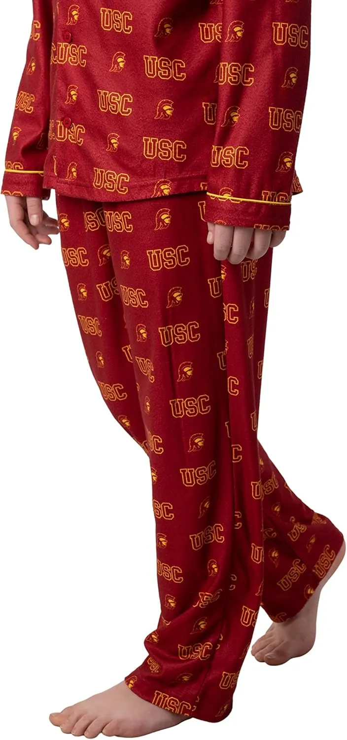 Ultra Game NCAA Boys 2 Piece T-Shirt & Lounge Pants Pajama Set