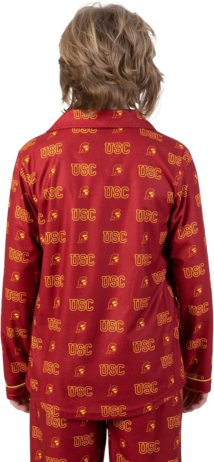 Ultra Game NCAA Boys 2 Piece T-Shirt & Lounge Pants Pajama Set