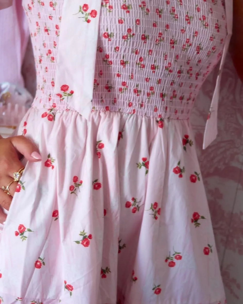 Women Floral Tie Shoulder Maxi Dress Boho Flowy Tiered Sundress Square Neck Sleeveless Long Dress Beach Dress