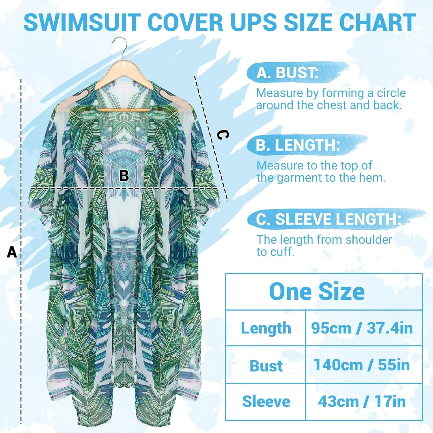Women's Kimono Cardigan Swimsuit Summer Coverup Beach Cover up Shawl Wrap Bikini Coverup Loose Swimwear Cardigan