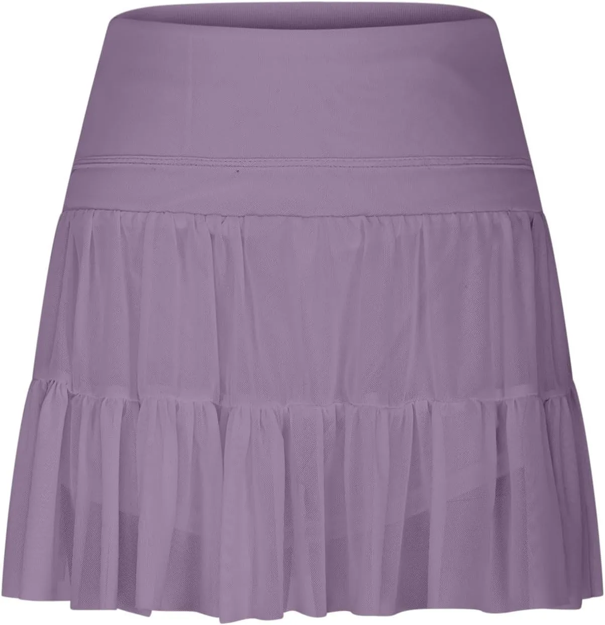 Women's Mini Skirt Skort Flowy Pleated High Waisted Ruffle Tennis Skirts for Women Athletic Skater Golf with Shorts