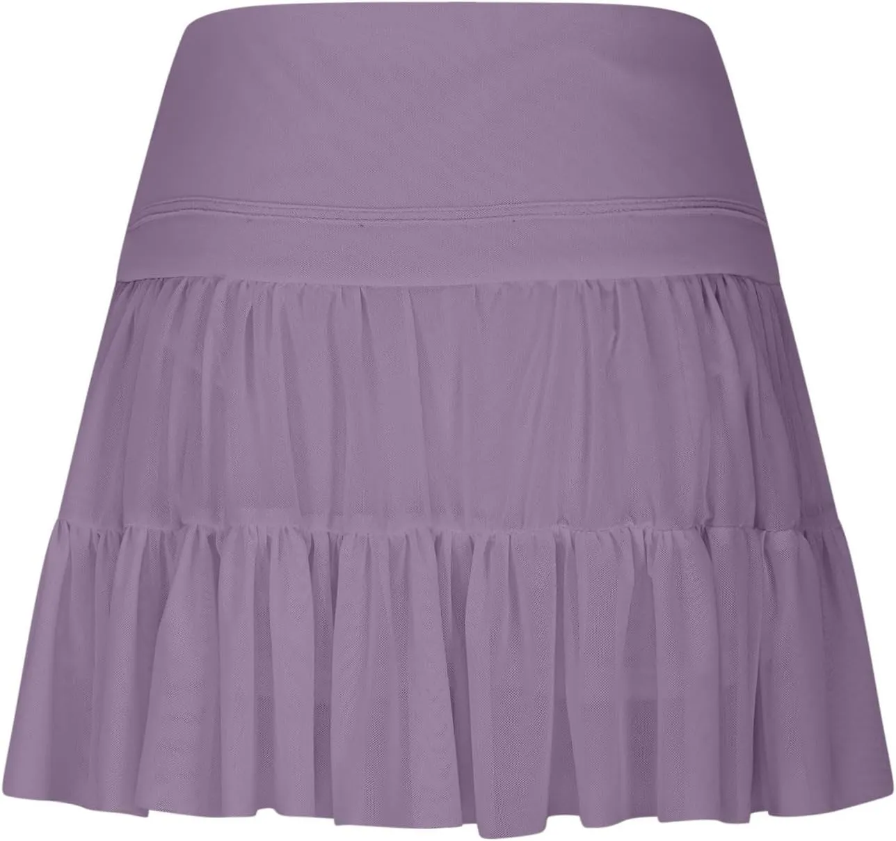 Women's Mini Skirt Skort Flowy Pleated High Waisted Ruffle Tennis Skirts for Women Athletic Skater Golf with Shorts