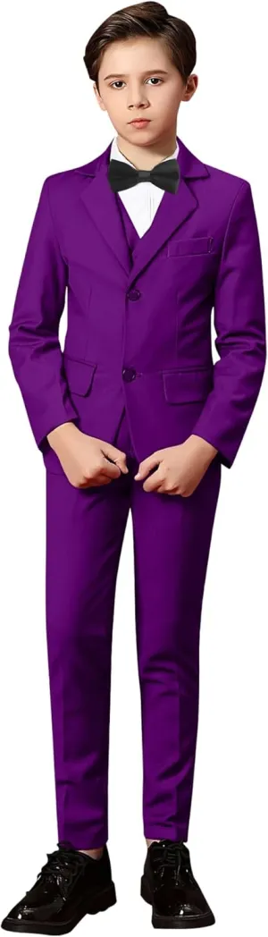 Yanlu Toddler Suits for Boys Formal Suit Ring Bearer Outfit Kids Dress Clothes for Wedding